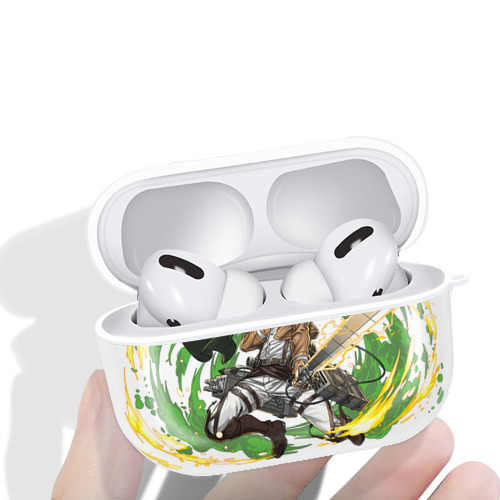 進撃の巨人 エルヴィン・スミス Attack on Titan Erwin Smith 【AirPods Pro用】ハードシェル保護ケース 耐衝撃・防指紋・カラビナ付き商品仕様