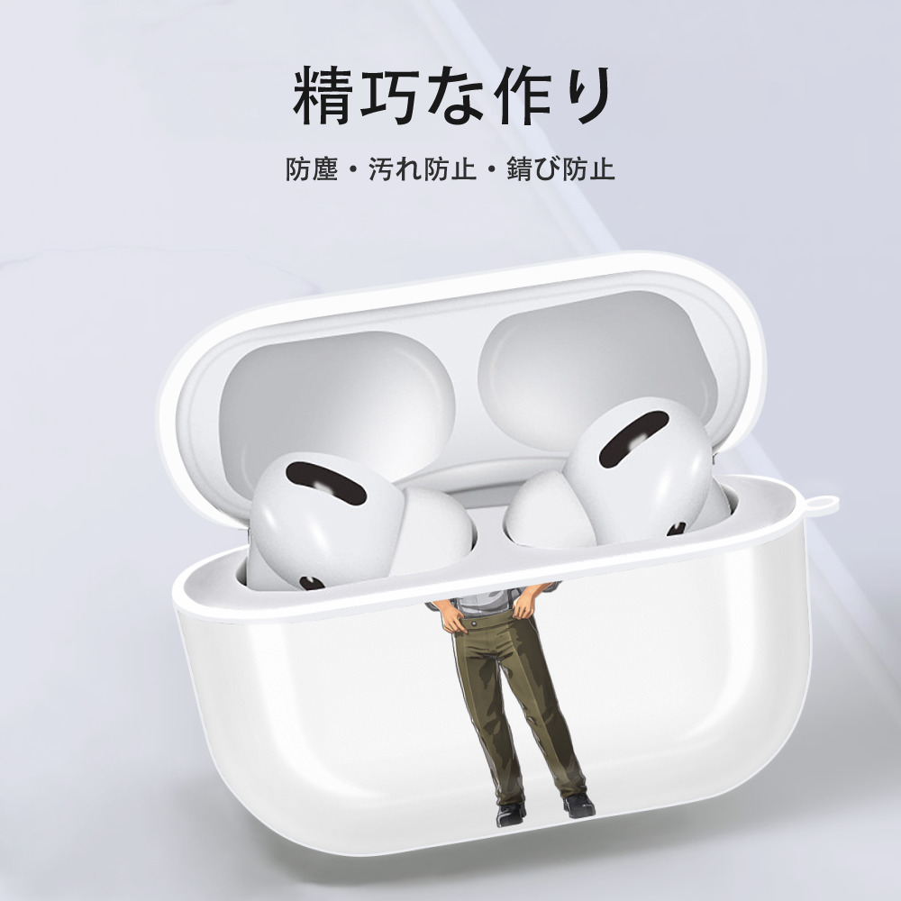 進撃の巨人 Attack on Titan 【AirPods Pro用】ハードシェル保護ケース 耐衝撃・防指紋・カラビナ付き商品仕様