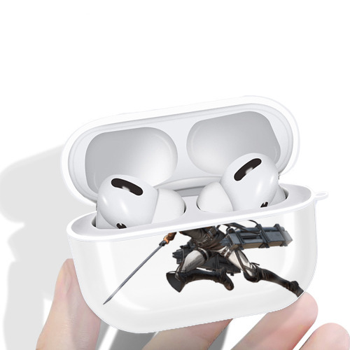 進撃の巨人 Attack on Titan 【AirPods Pro用】ハードシェル保護ケース 耐衝撃・防指紋・カラビナ付き商品仕様