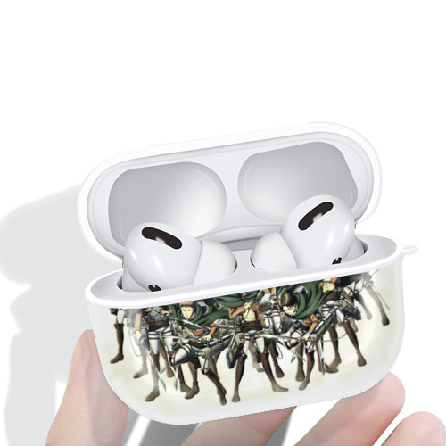 進撃の巨人 Attack on Titan 【AirPods Pro用】ハードシェル保護ケース 耐衝撃・防指紋・カラビナ付き商品仕様