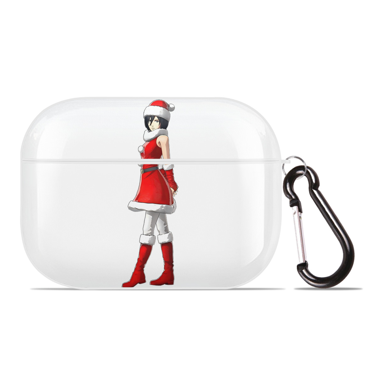 （画像用） 進撃の巨人 ミカサ·アッカーマン Attack on Titan Mikasa Ackerman 【AirPods Pro用】ハードシェル保護ケース 耐衝撃・防指紋・カラビナ付き商品仕様