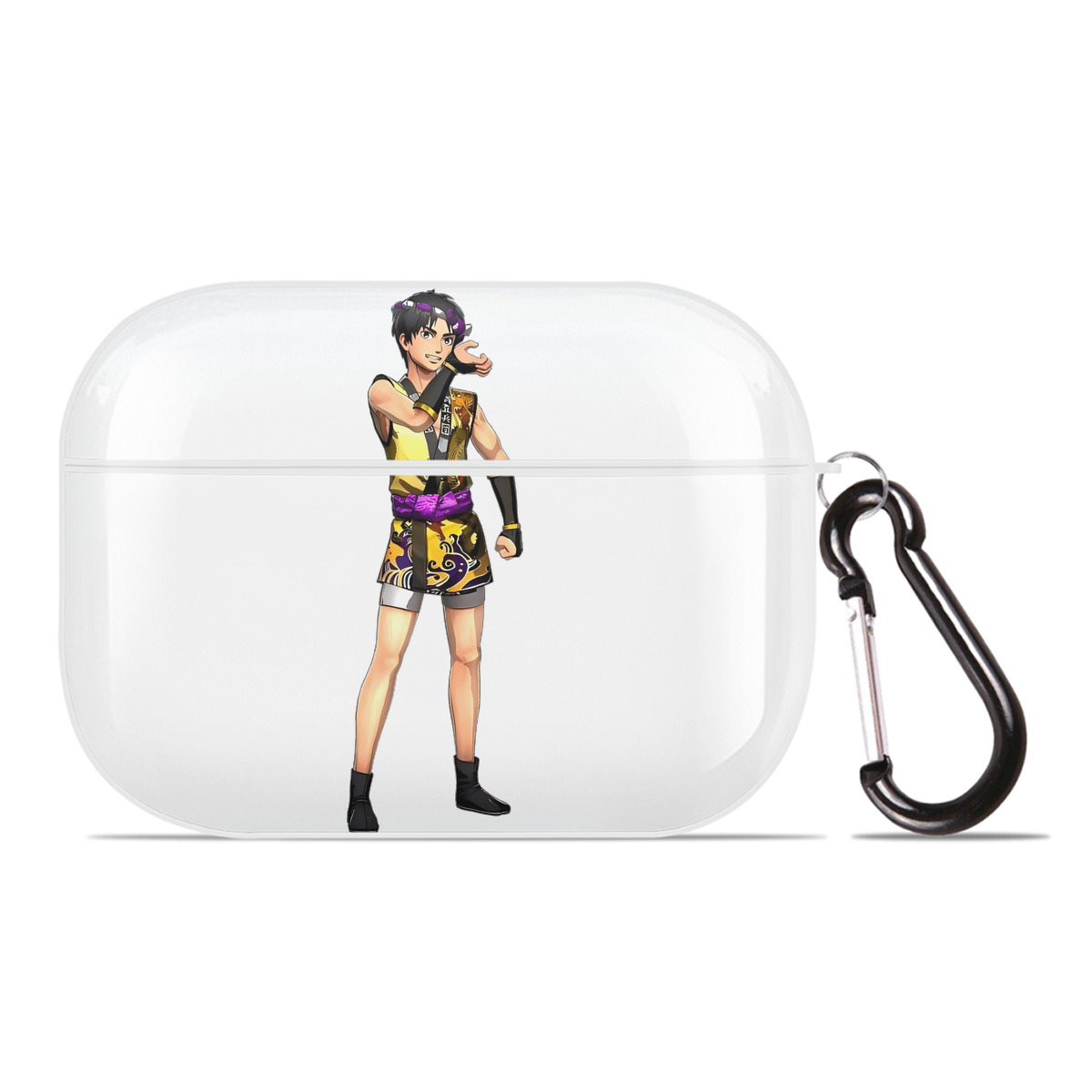 （画像用） 進撃の巨人 リヴァイ·アッカーマン Attack on Titan Levi Ackerman 【AirPods Pro用】ハードシェル保護ケース 耐衝撃・防指紋・カラビナ付き商品仕様