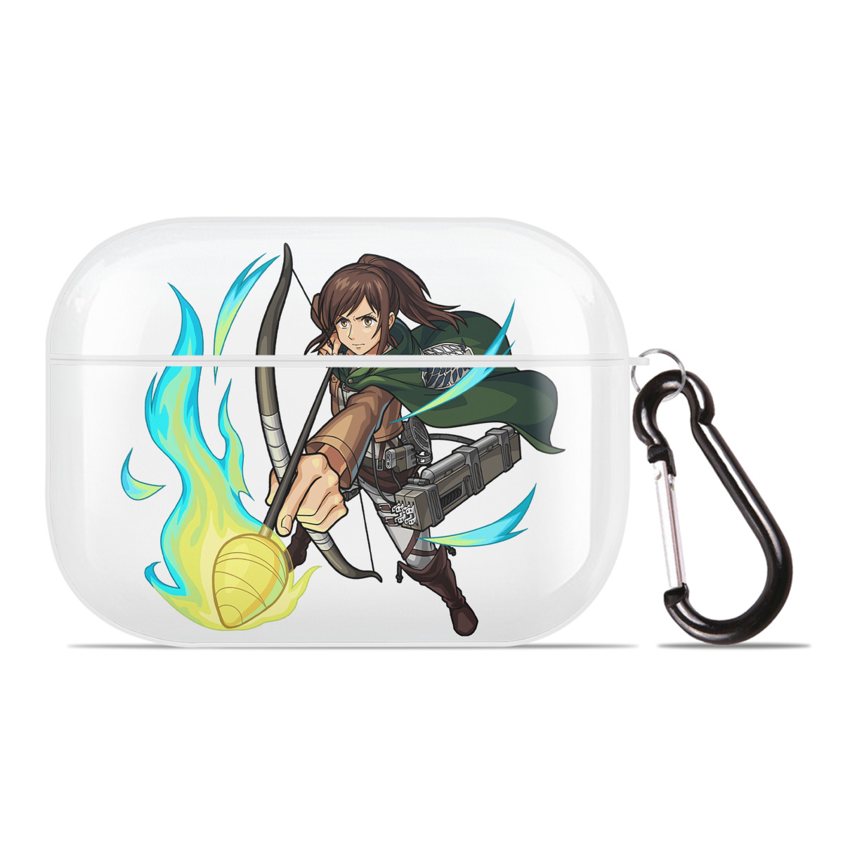 （画像用） 進撃の巨人 サシャ·ブラウス Attack on Titan Sasha Blaus 【AirPods Pro用】ハードシェル保護ケース 耐衝撃・防指紋・カラビナ付き商品仕様