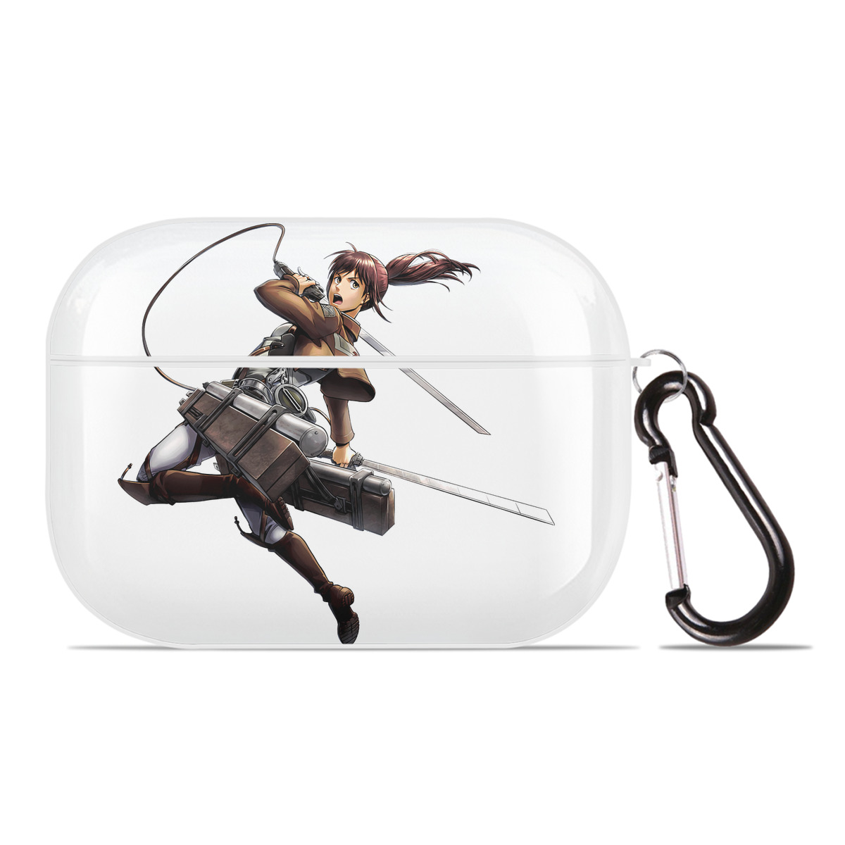 （画像用） 進撃の巨人 サシャ·ブラウス Attack on Titan Sasha Blaus 【AirPods Pro用】ハードシェル保護ケース 耐衝撃・防指紋・カラビナ付き商品仕様