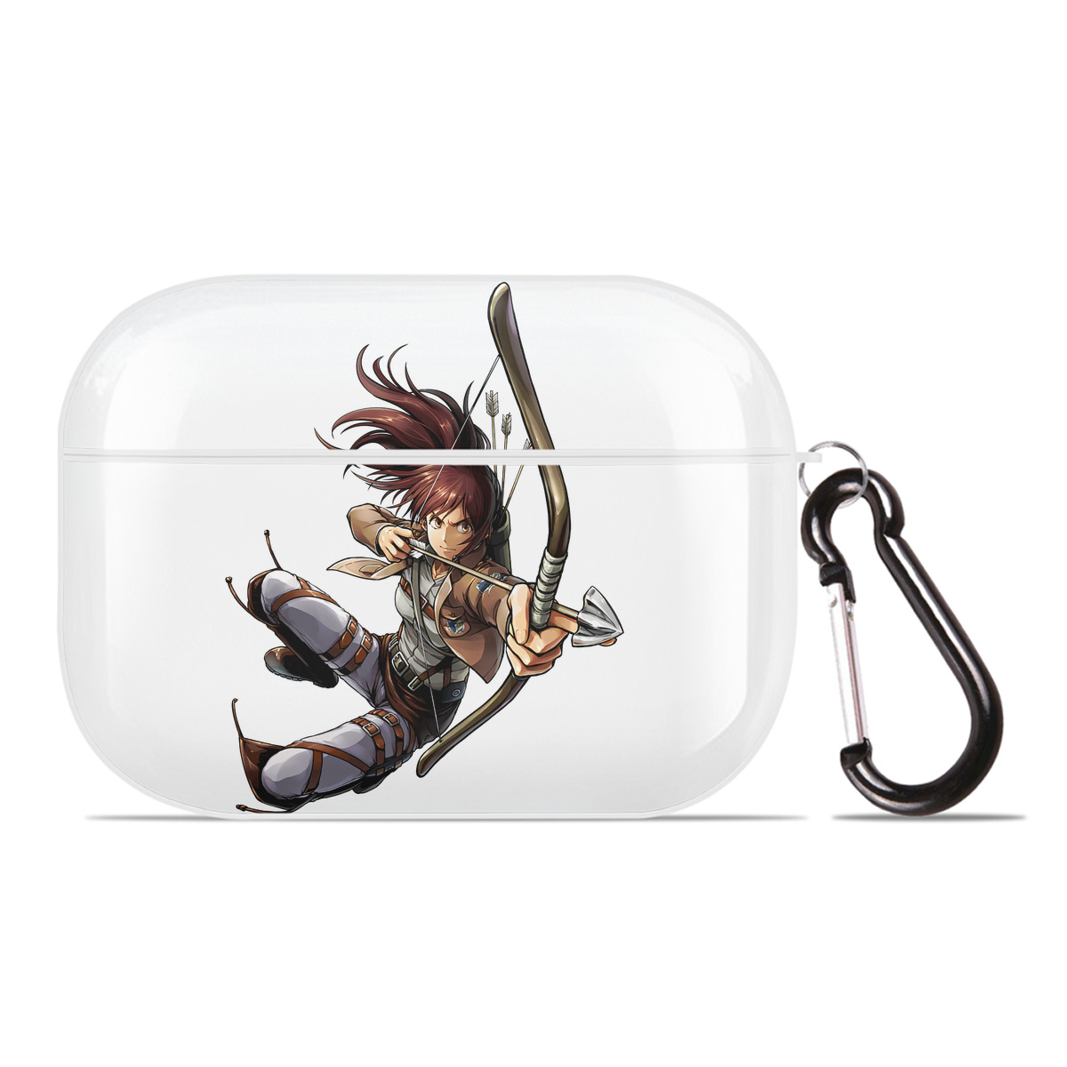 （画像用） 進撃の巨人 サシャ·ブラウス Attack on Titan Sasha Blaus 【AirPods Pro用】ハードシェル保護ケース 耐衝撃・防指紋・カラビナ付き商品仕様