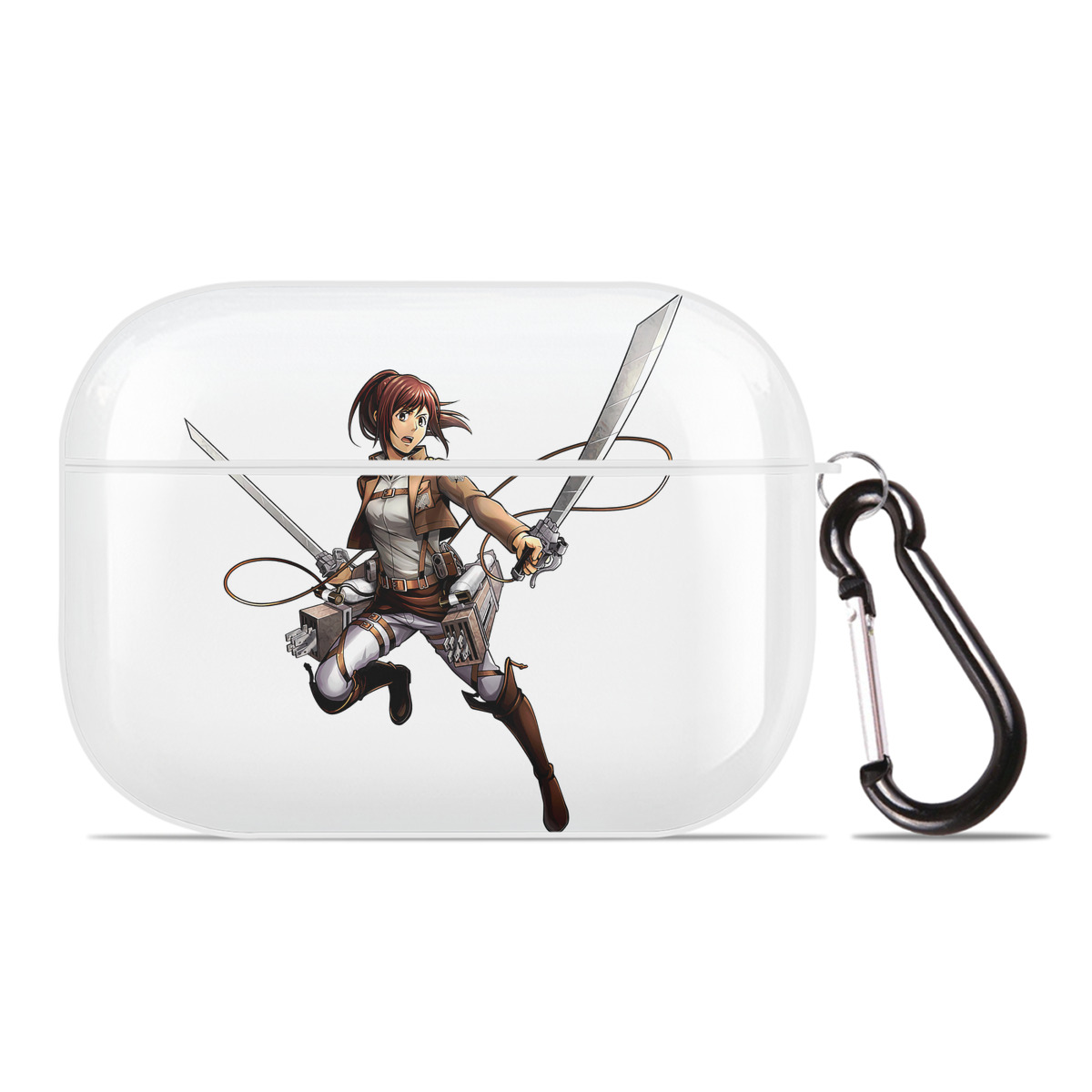（画像用） 進撃の巨人 サシャ·ブラウス Attack on Titan Sasha Blaus 【AirPods Pro用】ハードシェル保護ケース 耐衝撃・防指紋・カラビナ付き商品仕様