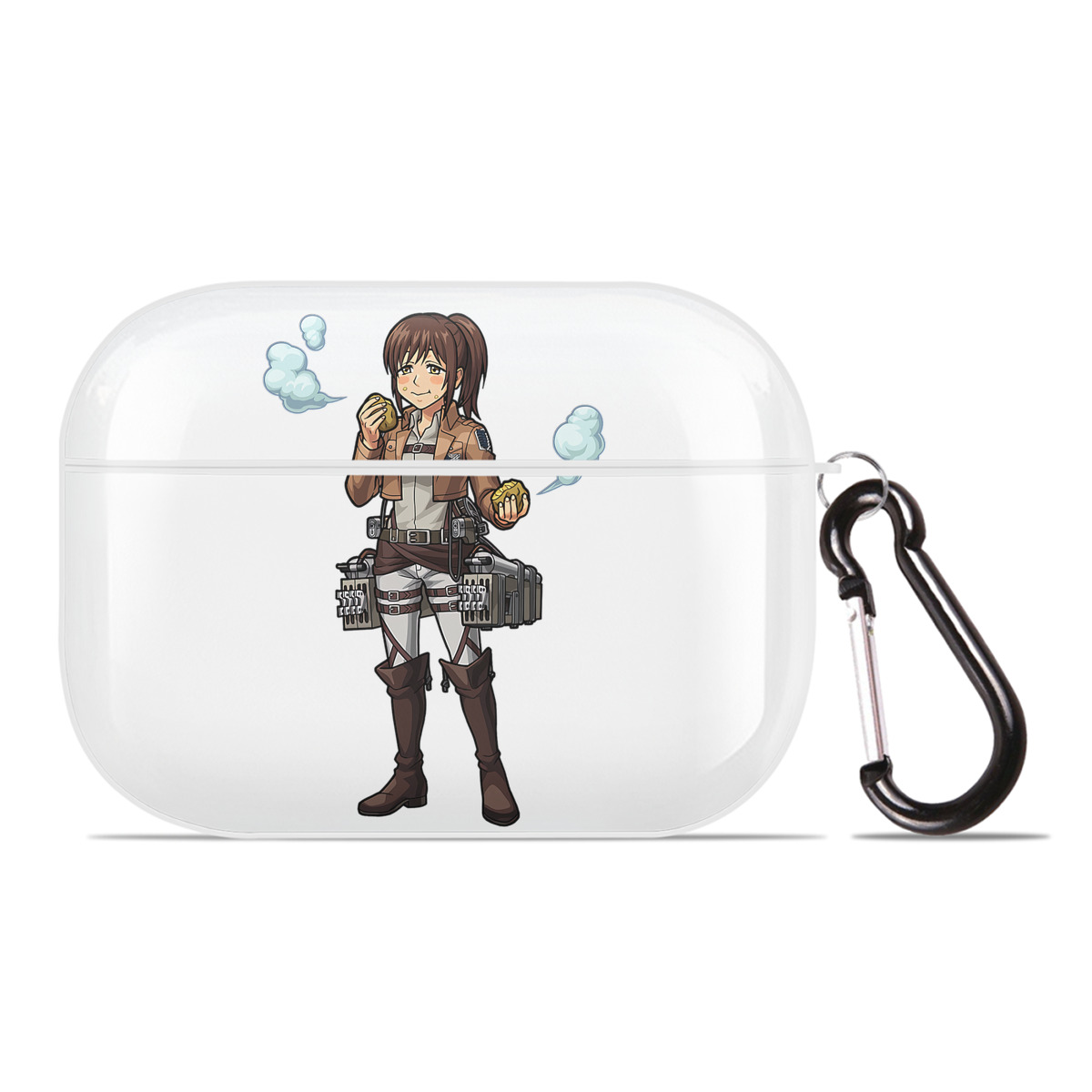 （画像用） 進撃の巨人 サシャ·ブラウス Attack on Titan Sasha Blaus 【AirPods Pro用】ハードシェル保護ケース 耐衝撃・防指紋・カラビナ付き商品仕様