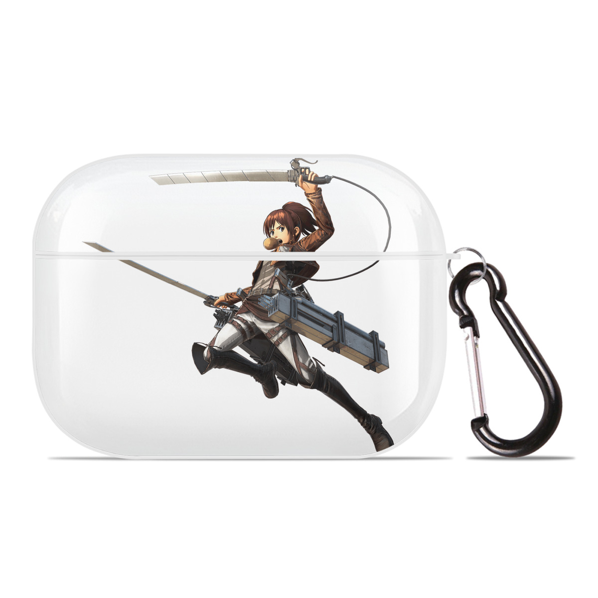 （画像用） 進撃の巨人 サシャ·ブラウス Attack on Titan Sasha Blaus 【AirPods Pro用】ハードシェル保護ケース 耐衝撃・防指紋・カラビナ付き商品仕様