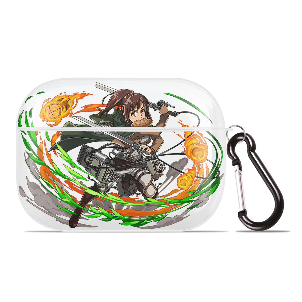 （画像用） 進撃の巨人 サシャ·ブラウス Attack on Titan Sasha Blaus 【AirPods Pro用】ハードシェル保護ケース 耐衝撃・防指紋・カラビナ付き商品仕様