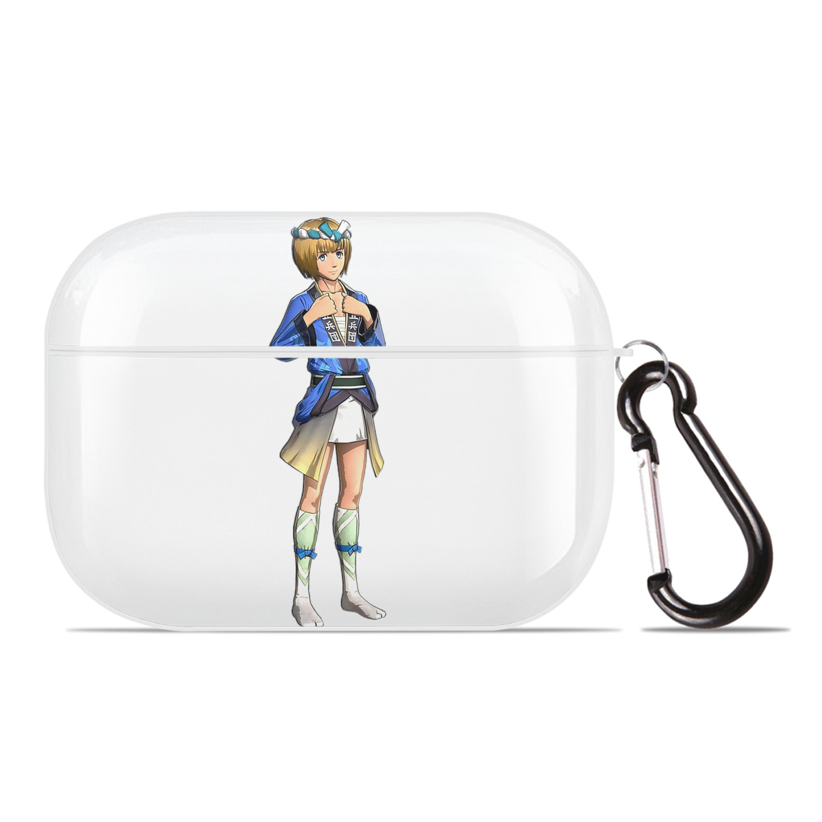（画像用） 進撃の巨人 アルミン·アルレルト Attack on Titan Armin Arlert 【AirPods Pro用】ハードシェル保護ケース 耐衝撃・防指紋・カラビナ付き商品仕様