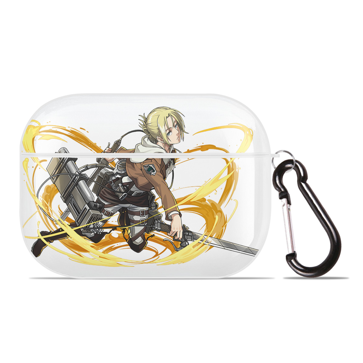 （画像用） 進撃の巨人 アニ・レオンハート Attack on Titan Annie Leonhart 【AirPods Pro用】ハードシェル保護ケース 耐衝撃・防指紋・カラビナ付き商品仕様