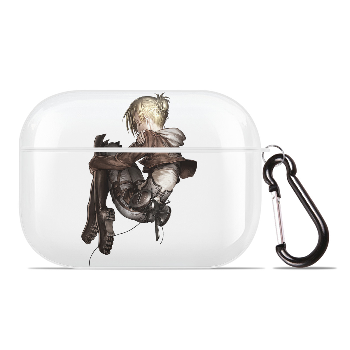 （画像用） 進撃の巨人 アニ・レオンハート Attack on Titan Annie Leonhart 【AirPods Pro用】ハードシェル保護ケース 耐衝撃・防指紋・カラビナ付き商品仕様