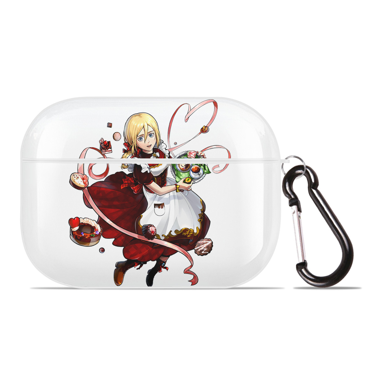 （画像用） 進撃の巨人 クリスタ·レンズ Attack on Titan Christa Lenz 【AirPods Pro用】ハードシェル保護ケース 耐衝撃・防指紋・カラビナ付き商品仕様