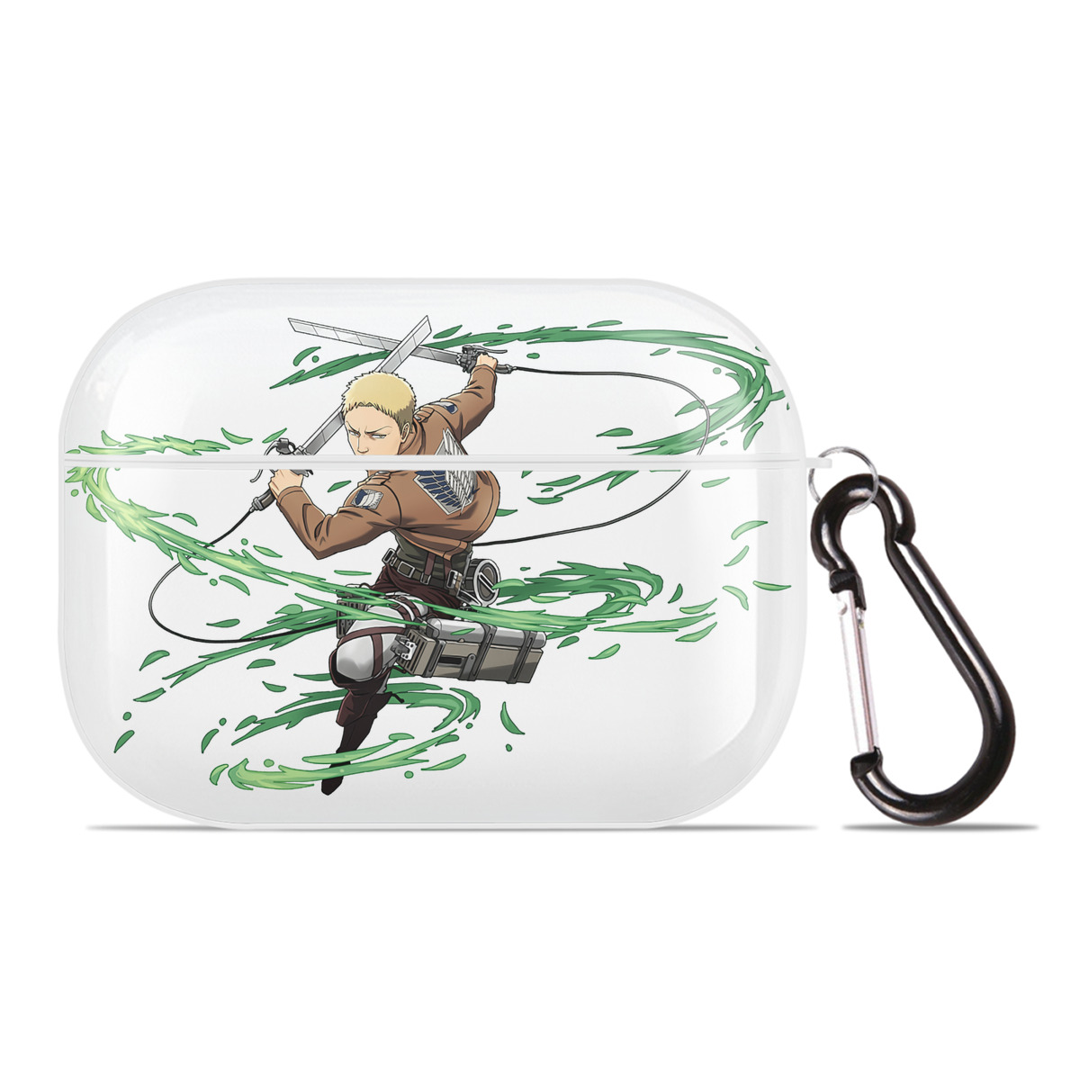 （画像用） 進撃の巨人 ライナー・ブラウン Attack on Titan Reiner Braun 【AirPods Pro用】ハードシェル保護ケース 耐衝撃・防指紋・カラビナ付き商品仕様