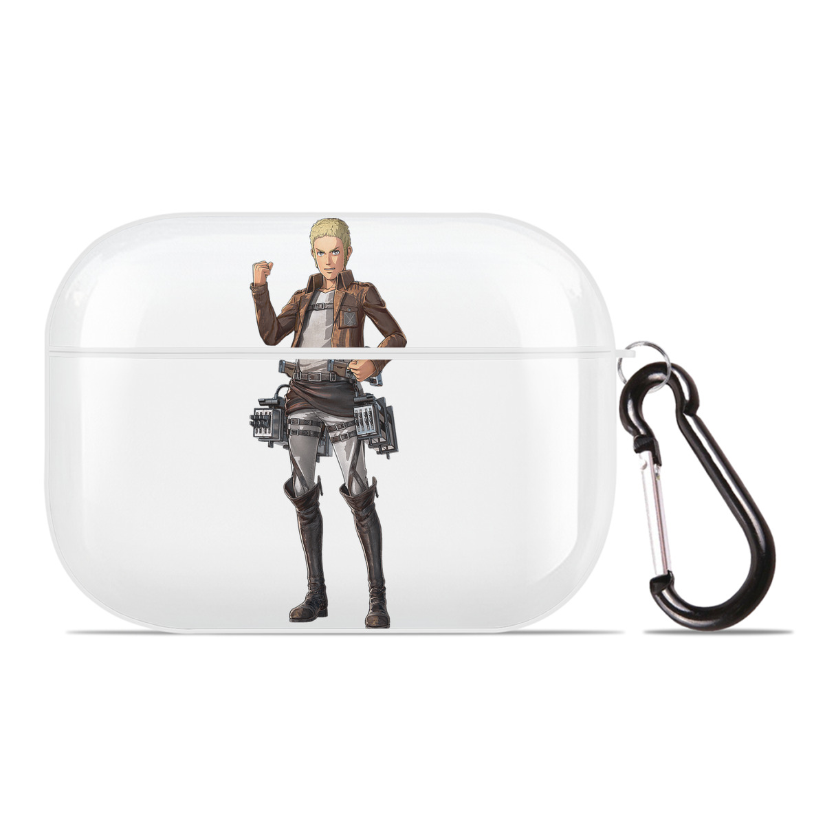 （画像用） 進撃の巨人 ライナー・ブラウン Attack on Titan Reiner Braun 【AirPods Pro用】ハードシェル保護ケース 耐衝撃・防指紋・カラビナ付き商品仕様