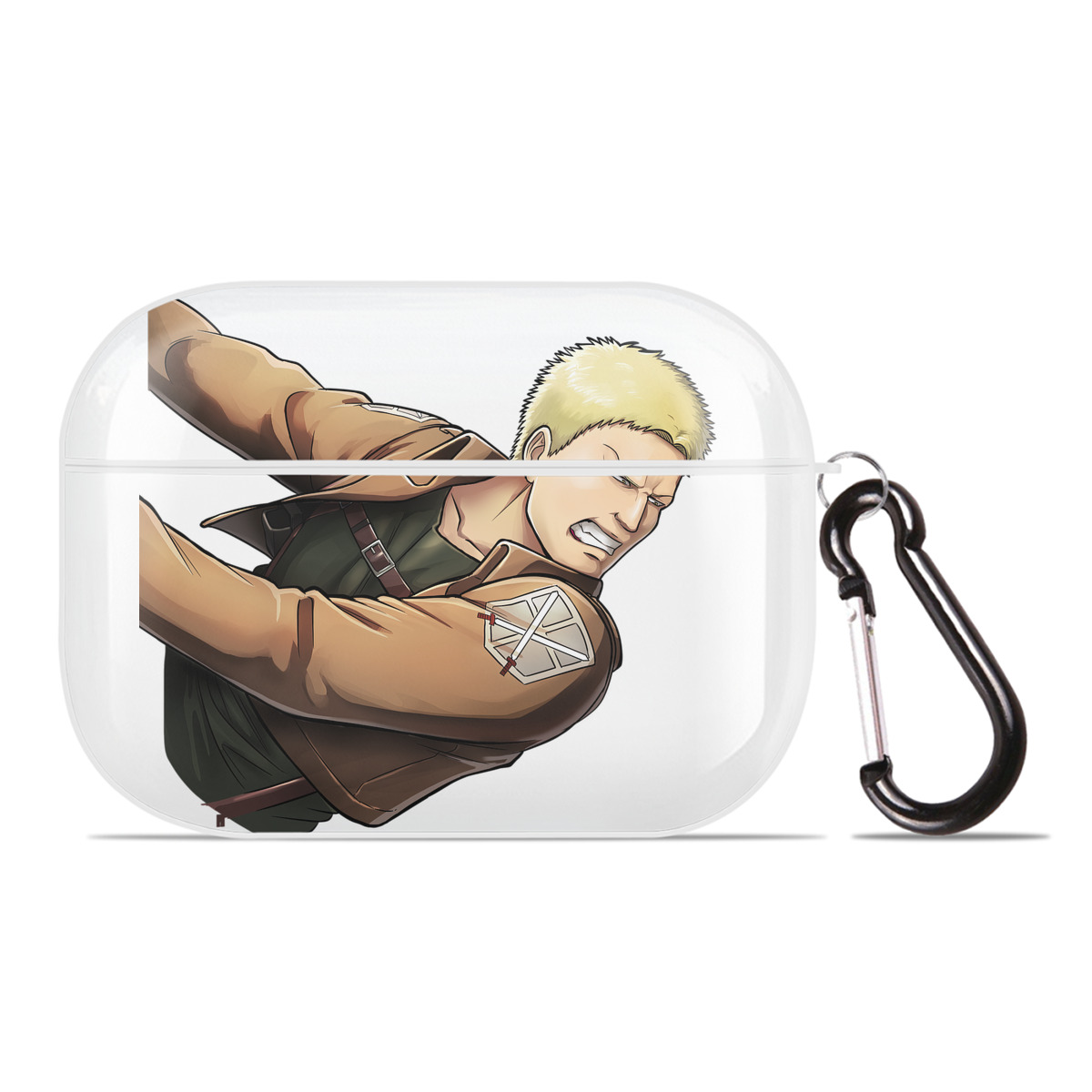 （画像用） 進撃の巨人 ライナー・ブラウン Attack on Titan Reiner Braun 【AirPods Pro用】ハードシェル保護ケース 耐衝撃・防指紋・カラビナ付き商品仕様
