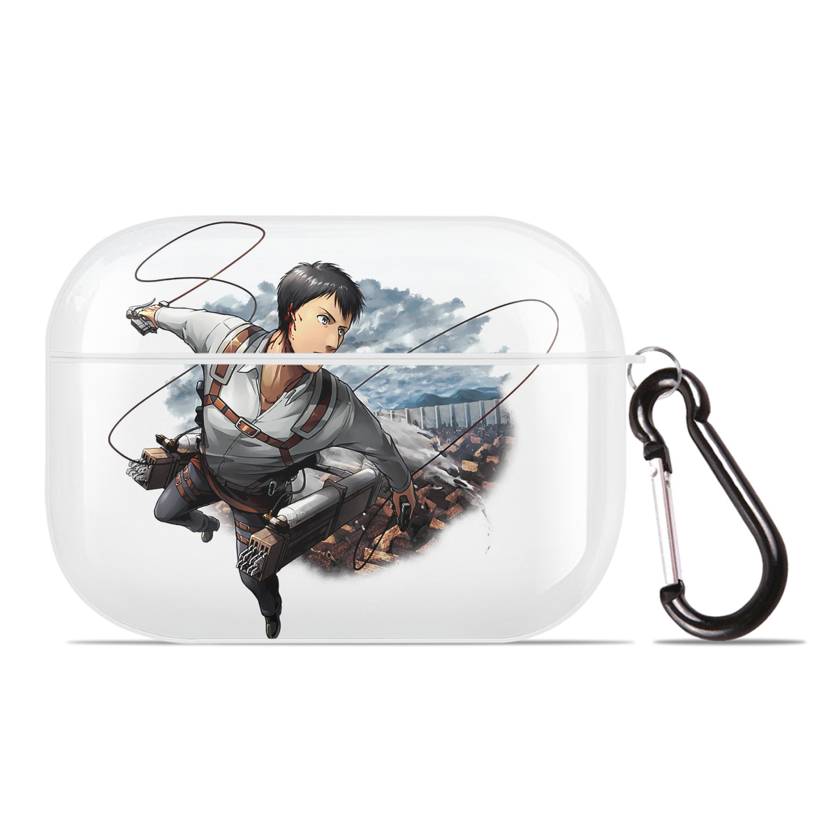 （画像用） 進撃の巨人 ベルトルト・フーバー Attack on Titan Bertholdt Hoover 【AirPods Pro用】ハードシェル保護ケース 耐衝撃・防指紋・カラビナ付き商品仕様