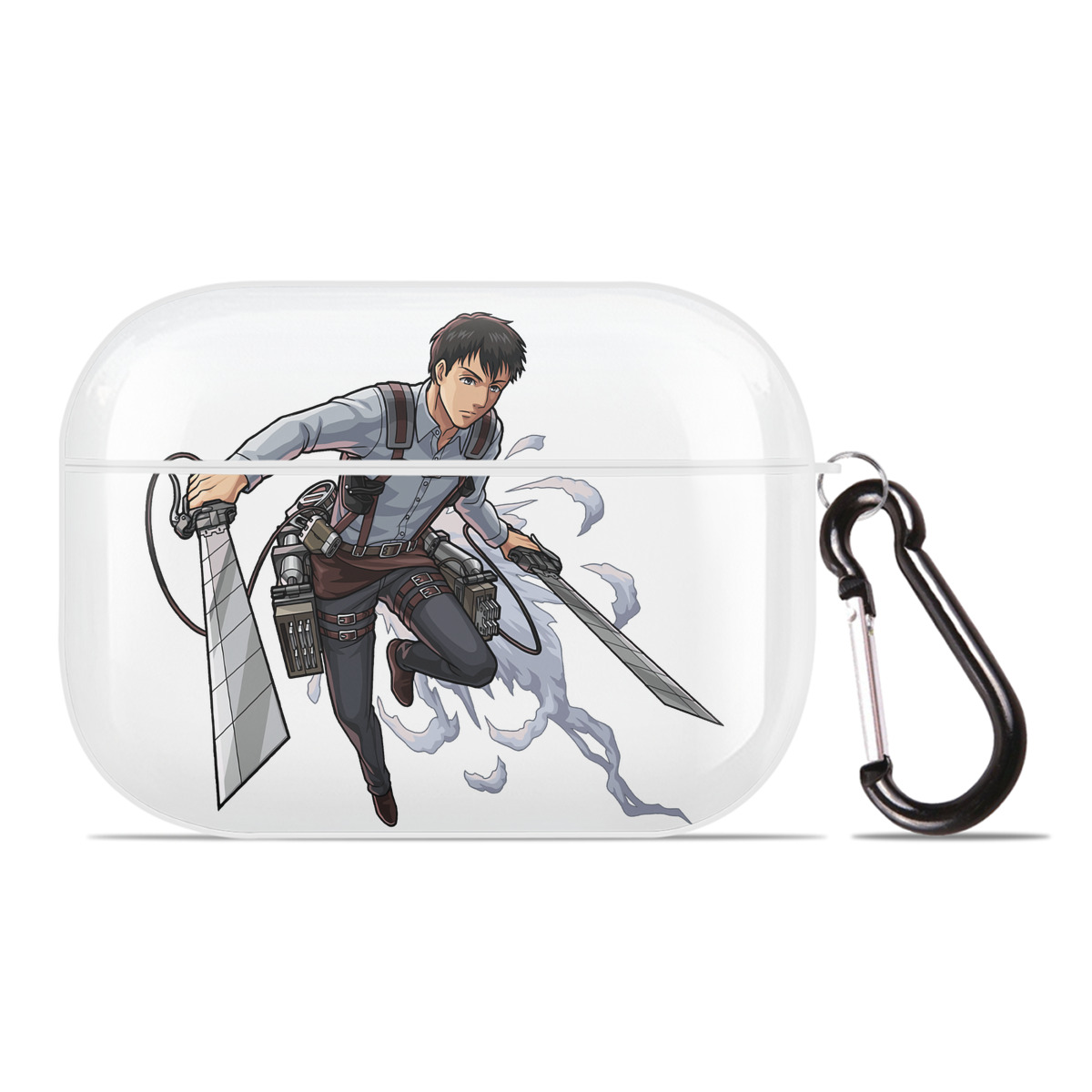 （画像用） 進撃の巨人 ベルトルト・フーバー Attack on Titan Bertholdt Hoover 【AirPods Pro用】ハードシェル保護ケース 耐衝撃・防指紋・カラビナ付き商品仕様