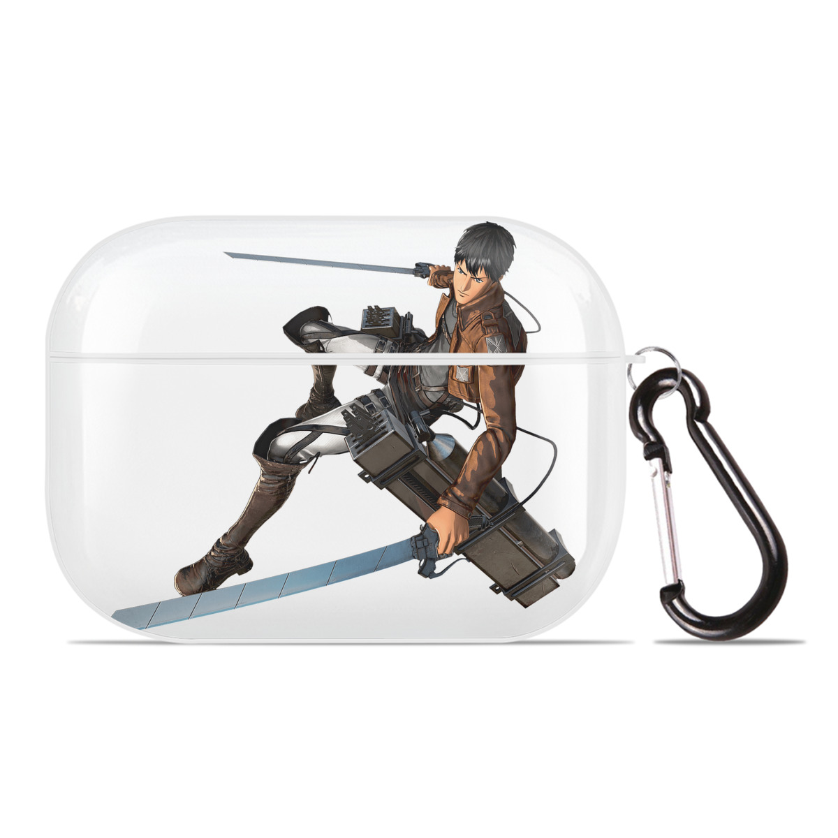 （画像用） 進撃の巨人 ベルトルト・フーバー Attack on Titan Bertholdt Hoover 【AirPods Pro用】ハードシェル保護ケース 耐衝撃・防指紋・カラビナ付き商品仕様