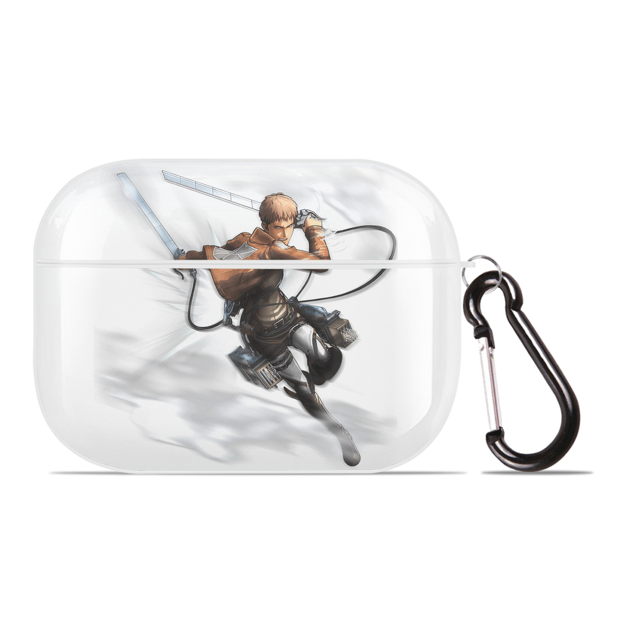 （画像用） 進撃の巨人 ジャン・キルシュタイン Attack on Titan Jean Kirstein 【AirPods Pro用】ハードシェル保護ケース 耐衝撃・防指紋・カラビナ付き商品仕様