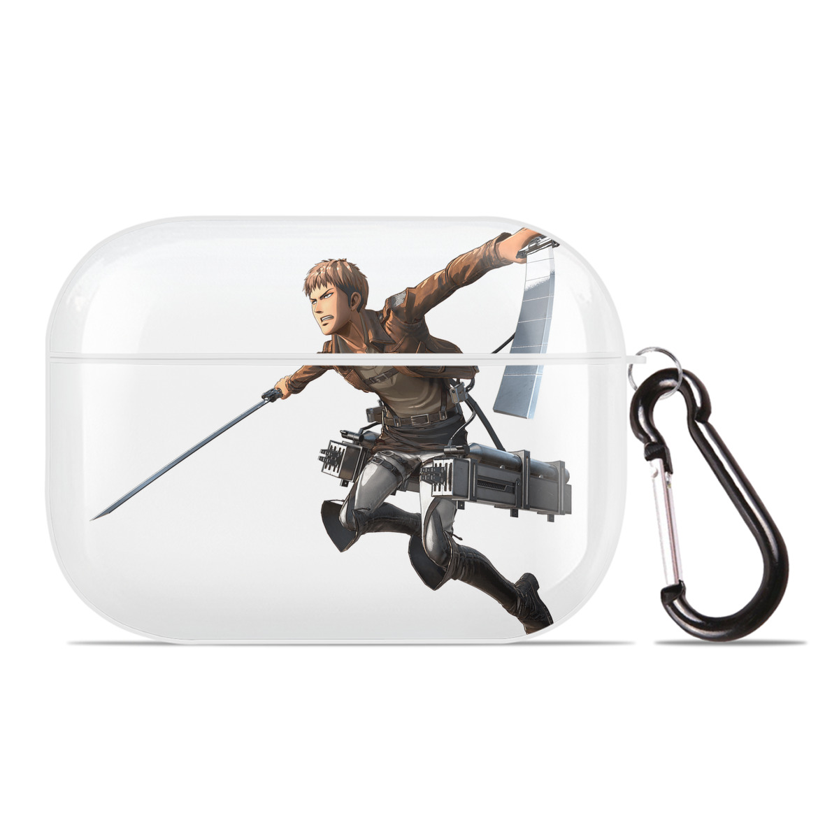 （画像用） 進撃の巨人 ジャン・キルシュタイン Attack on Titan Jean Kirstein 【AirPods Pro用】ハードシェル保護ケース 耐衝撃・防指紋・カラビナ付き商品仕様