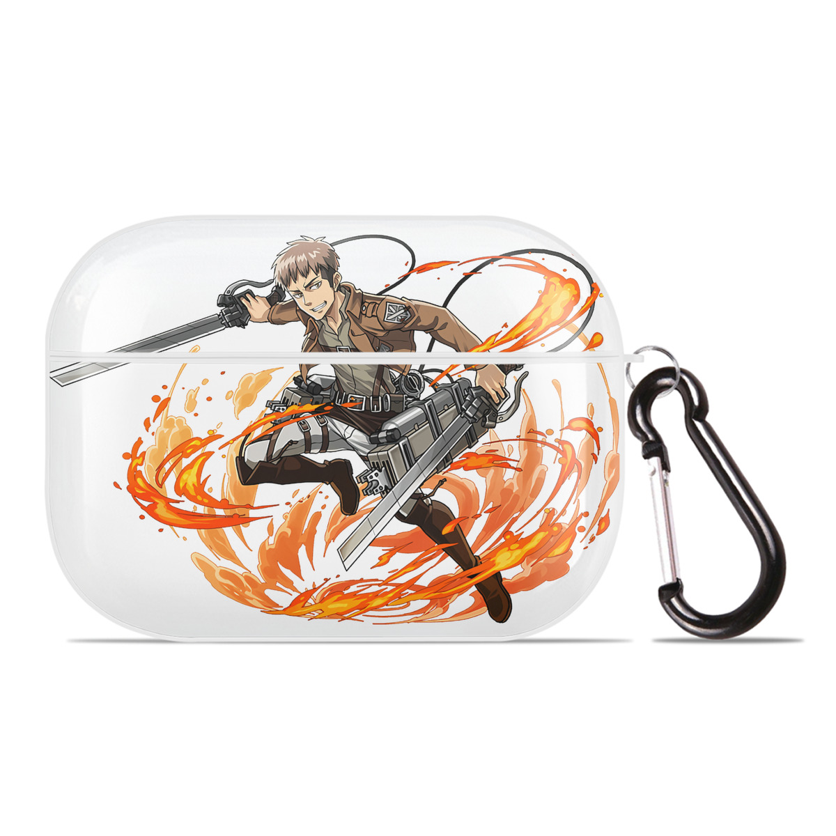 （画像用） 進撃の巨人 ジャン・キルシュタイン Attack on Titan Jean Kirstein 【AirPods Pro用】ハードシェル保護ケース 耐衝撃・防指紋・カラビナ付き商品仕様