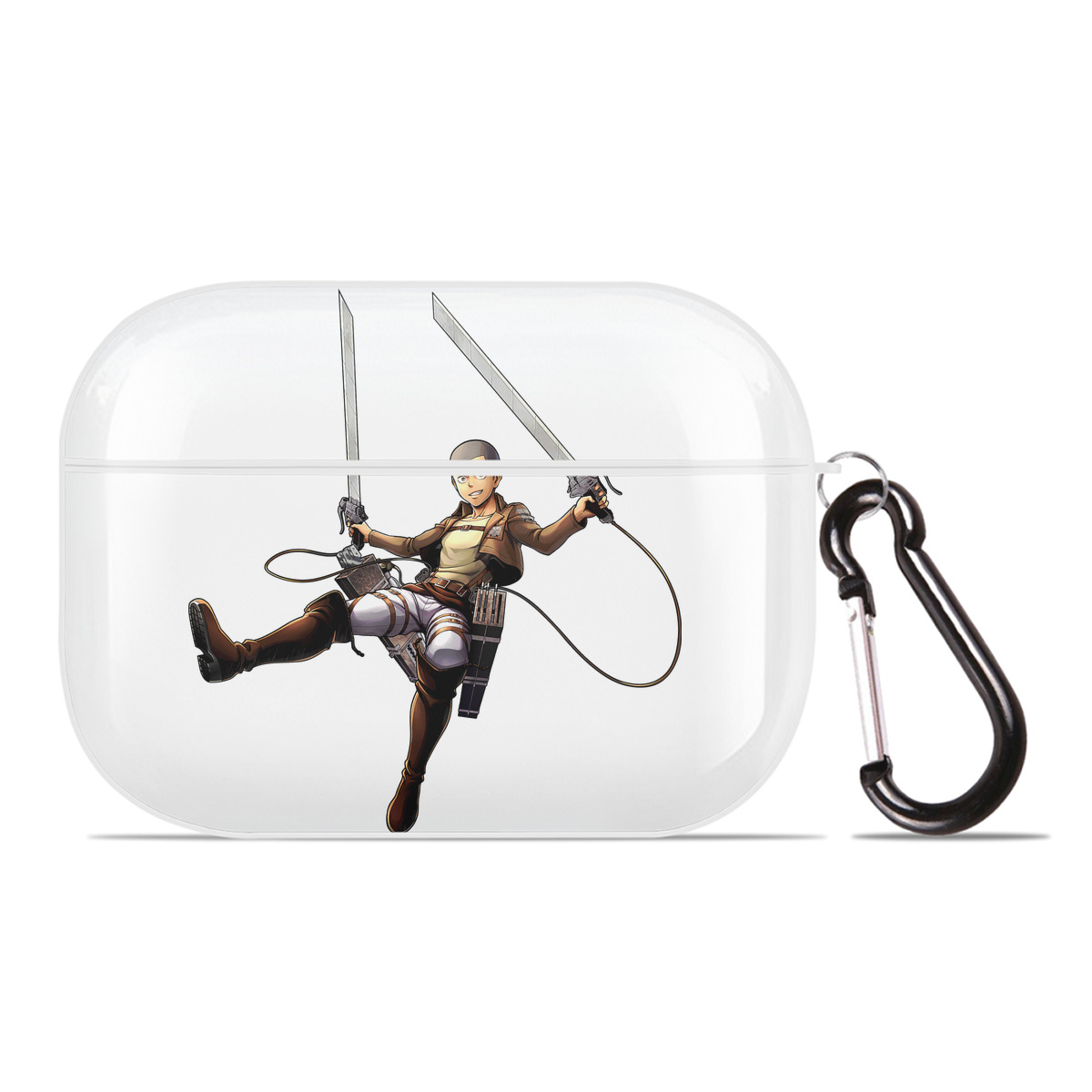 （画像用） 進撃の巨人 コニー·スプリンガー Attack on Titan Connie Springer 【AirPods Pro用】ハードシェル保護ケース 耐衝撃・防指紋・カラビナ付き商品仕様