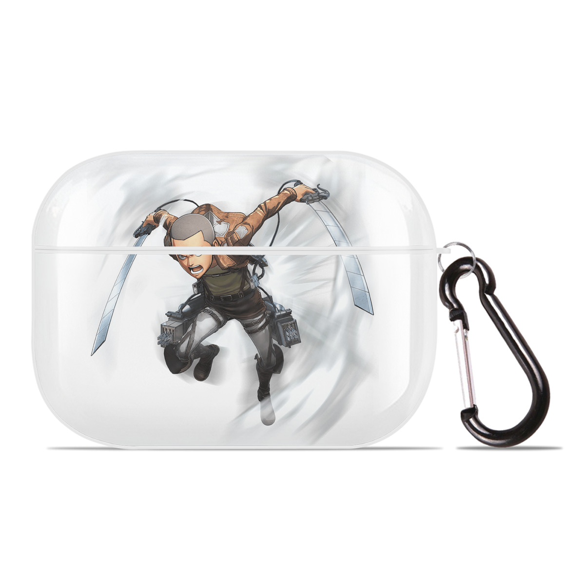 （画像用） 進撃の巨人 コニー·スプリンガー Attack on Titan Connie Springer 【AirPods Pro用】ハードシェル保護ケース 耐衝撃・防指紋・カラビナ付き商品仕様