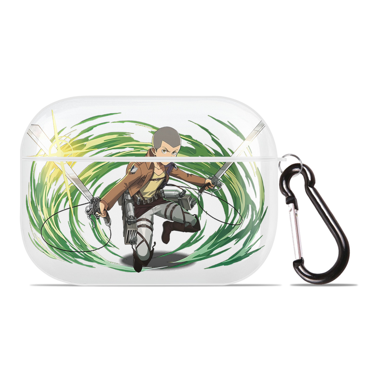 （画像用） 進撃の巨人 コニー·スプリンガー Attack on Titan Connie Springer 【AirPods Pro用】ハードシェル保護ケース 耐衝撃・防指紋・カラビナ付き商品仕様