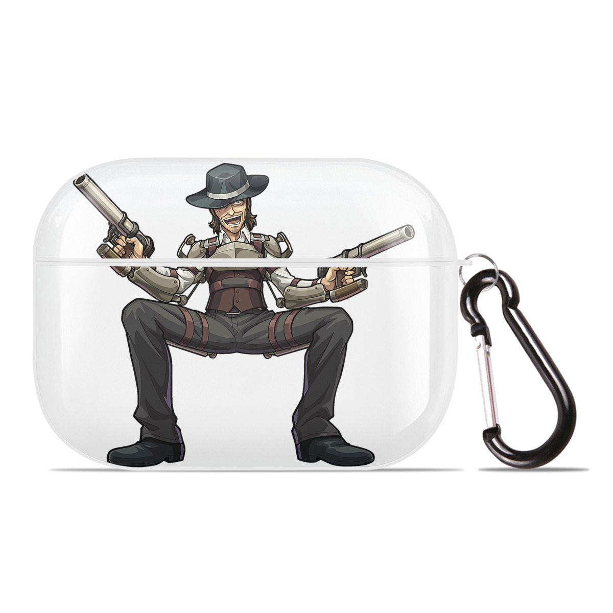 （画像用） 進撃の巨人 ケニー·アッカーマン Attack on Titan Kenny Ackerman 【AirPods Pro用】ハードシェル保護ケース 耐衝撃・防指紋・カラビナ付き商品仕様