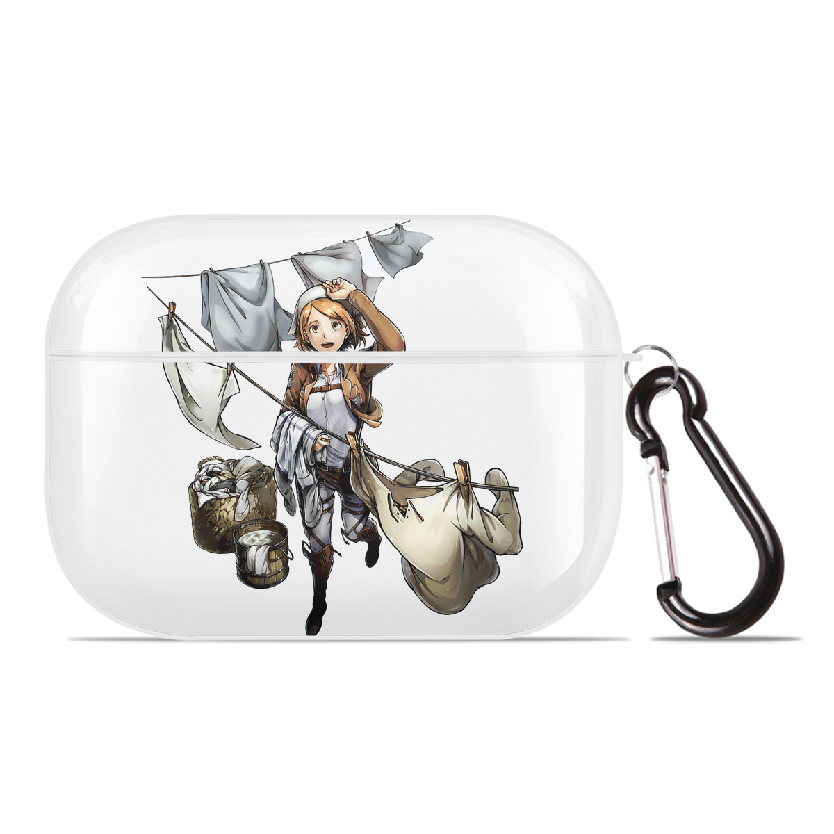 （画像用） 進撃の巨人 ペトラ·ラル Attack on Titan Petra Rall 【AirPods Pro用】ハードシェル保護ケース 耐衝撃・防指紋・カラビナ付き商品仕様