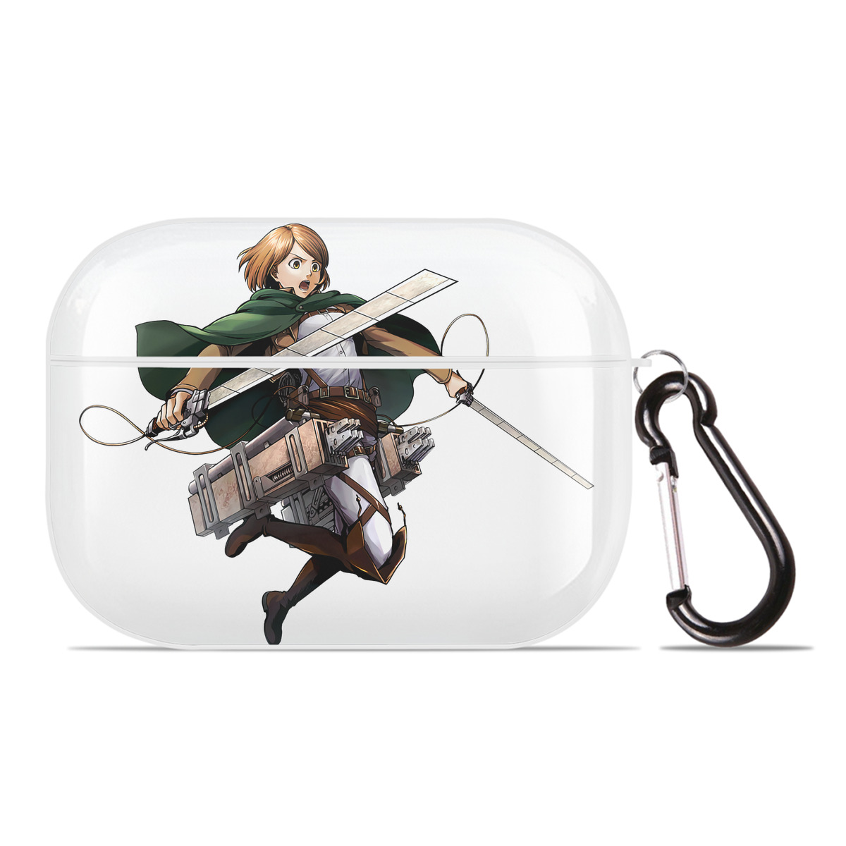 （画像用） 進撃の巨人 ペトラ·ラル Attack on Titan Petra Rall 【AirPods Pro用】ハードシェル保護ケース 耐衝撃・防指紋・カラビナ付き商品仕様