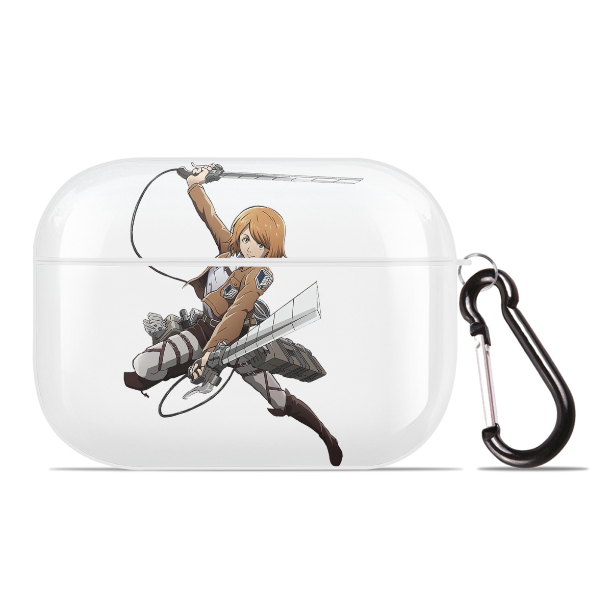 （画像用） 進撃の巨人 ペトラ·ラル Attack on Titan Petra Rall 【AirPods Pro用】ハードシェル保護ケース 耐衝撃・防指紋・カラビナ付き商品仕様