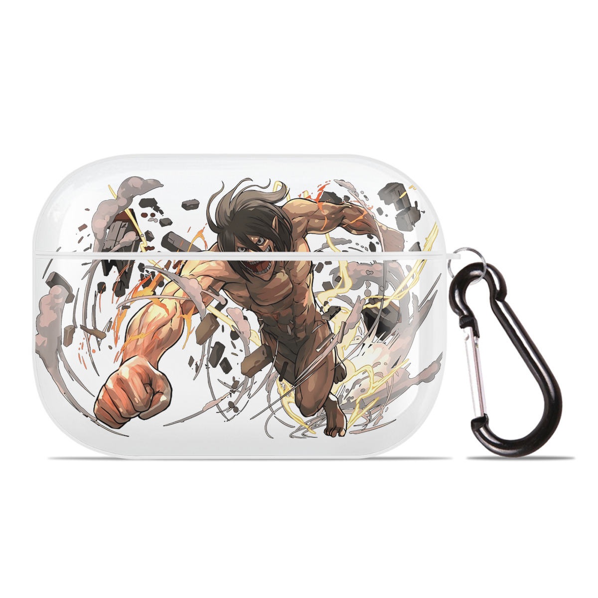 （画像用） 進撃の巨人 Attack on Titan 【AirPods Pro用】ハードシェル保護ケース 耐衝撃・防指紋・カラビナ付き商品仕様