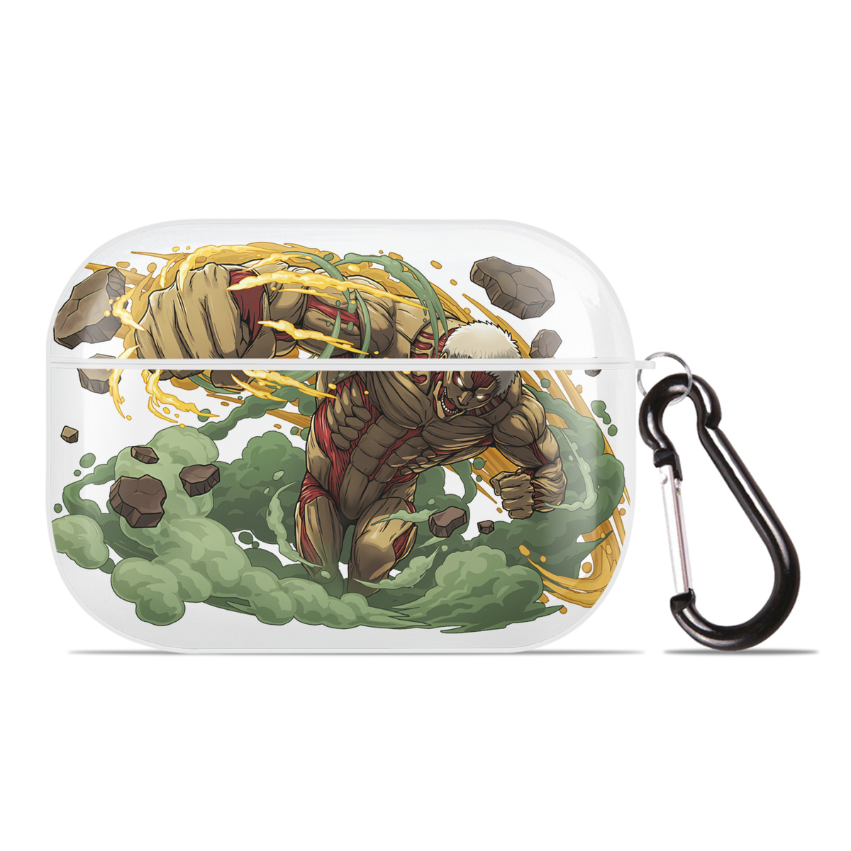（画像用） 進撃の巨人 Attack on Titan 【AirPods Pro用】ハードシェル保護ケース 耐衝撃・防指紋・カラビナ付き商品仕様