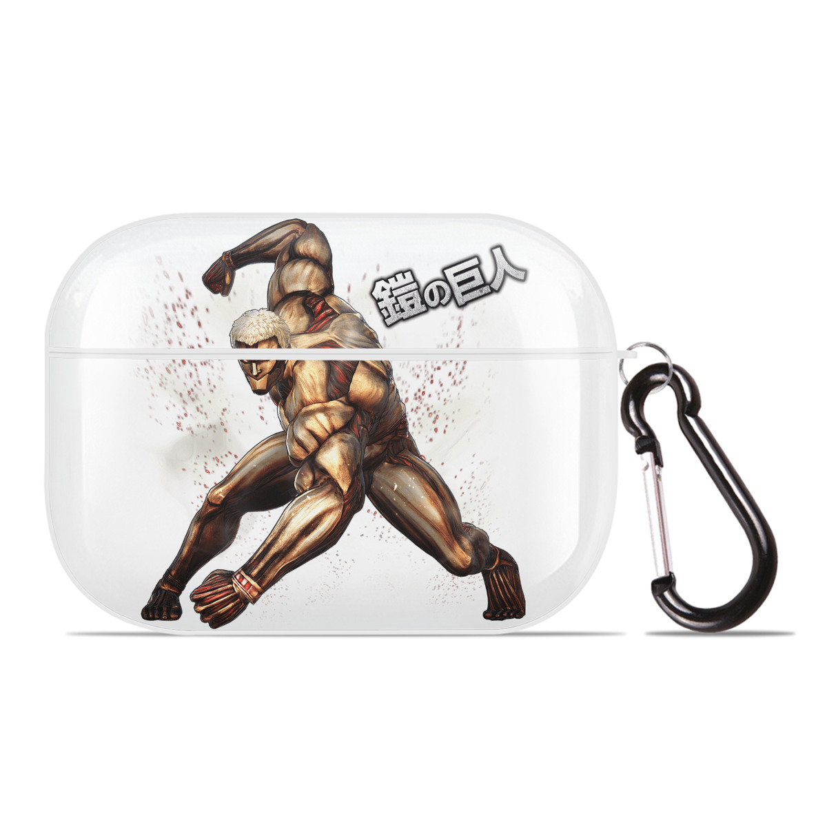 （画像用） 進撃の巨人 Attack on Titan 【AirPods Pro用】ハードシェル保護ケース 耐衝撃・防指紋・カラビナ付き商品仕様
