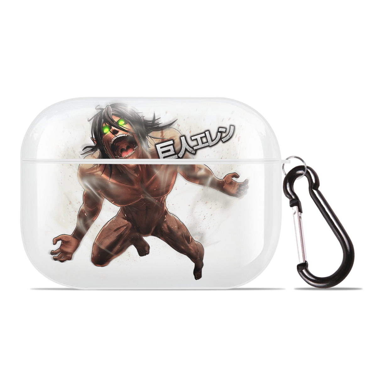 （画像用） 進撃の巨人 Attack on Titan 【AirPods Pro用】ハードシェル保護ケース 耐衝撃・防指紋・カラビナ付き商品仕様