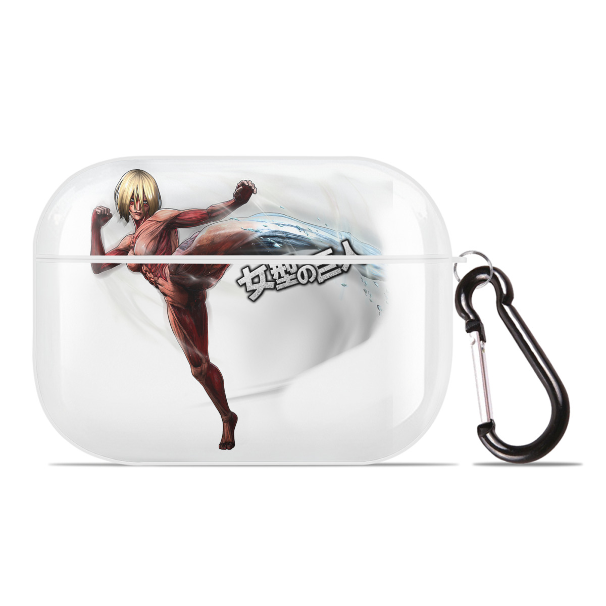 （画像用） 進撃の巨人 Attack on Titan 【AirPods Pro用】ハードシェル保護ケース 耐衝撃・防指紋・カラビナ付き商品仕様