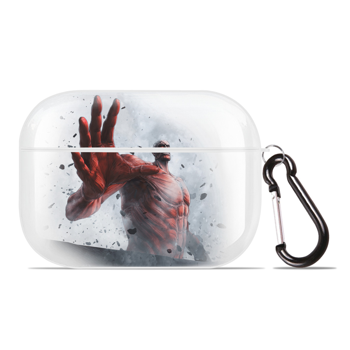 （画像用） 進撃の巨人 Attack on Titan 【AirPods Pro用】ハードシェル保護ケース 耐衝撃・防指紋・カラビナ付き商品仕様
