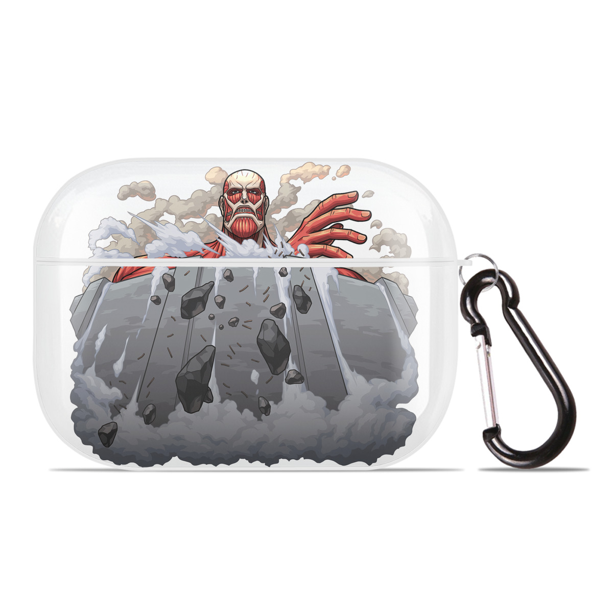 （画像用） 進撃の巨人 Attack on Titan 【AirPods Pro用】ハードシェル保護ケース 耐衝撃・防指紋・カラビナ付き商品仕様