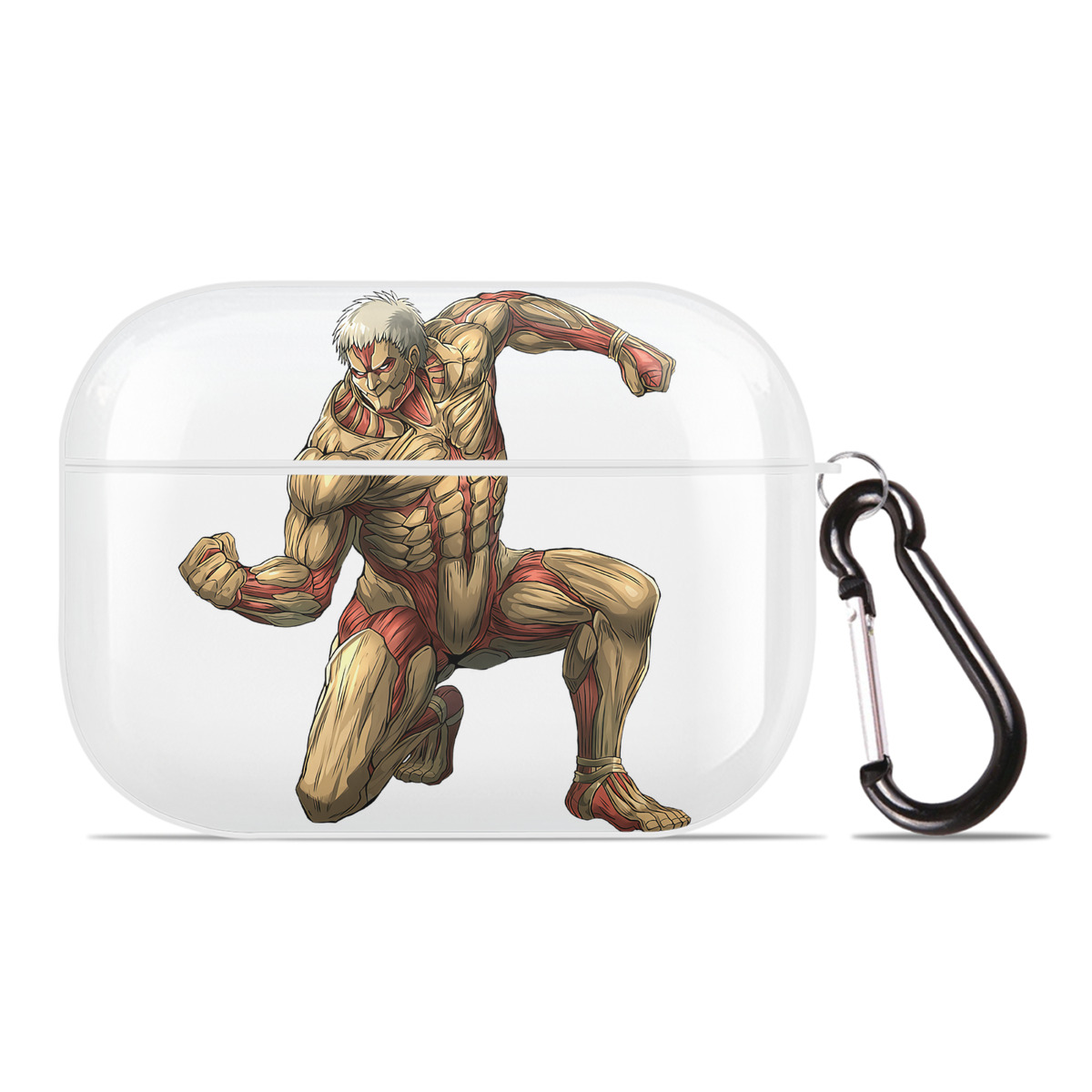 （画像用） 進撃の巨人 Attack on Titan 【AirPods Pro用】ハードシェル保護ケース 耐衝撃・防指紋・カラビナ付き商品仕様