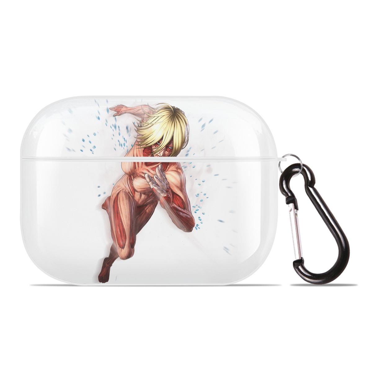 （画像用） 進撃の巨人 Attack on Titan 【AirPods Pro用】ハードシェル保護ケース 耐衝撃・防指紋・カラビナ付き商品仕様