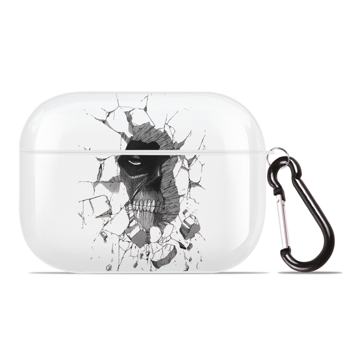 （画像用） 進撃の巨人 Attack on Titan 【AirPods Pro用】ハードシェル保護ケース 耐衝撃・防指紋・カラビナ付き商品仕様