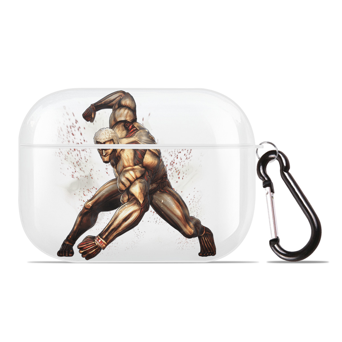 （画像用） 進撃の巨人 Attack on Titan 【AirPods Pro用】ハードシェル保護ケース 耐衝撃・防指紋・カラビナ付き商品仕様