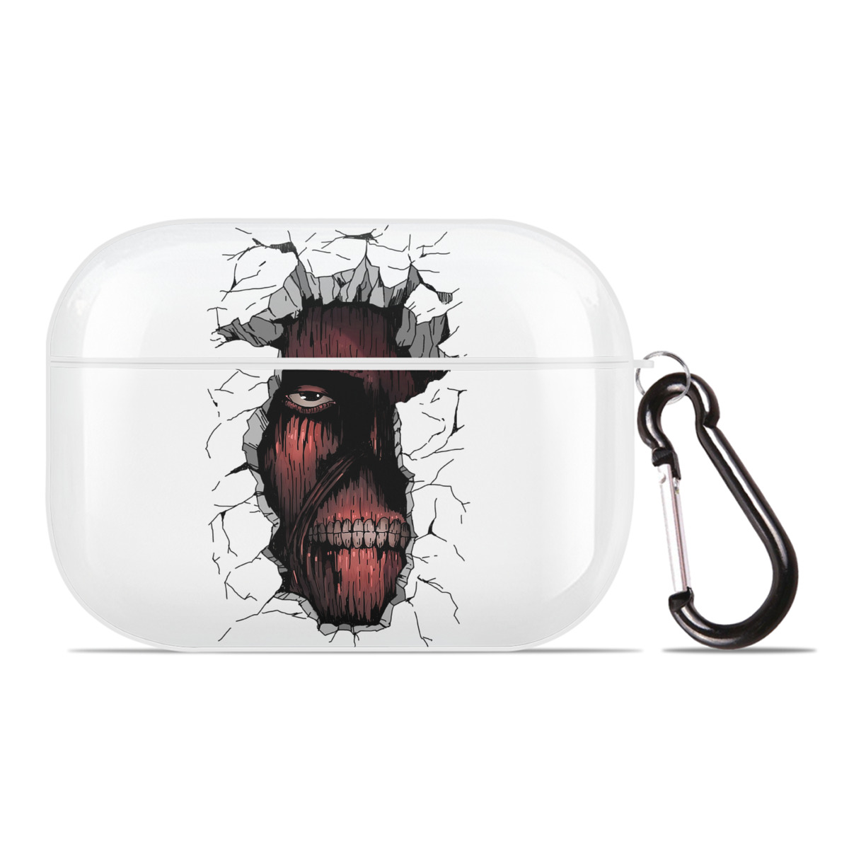 （画像用） 進撃の巨人 Attack on Titan 【AirPods Pro用】ハードシェル保護ケース 耐衝撃・防指紋・カラビナ付き商品仕様