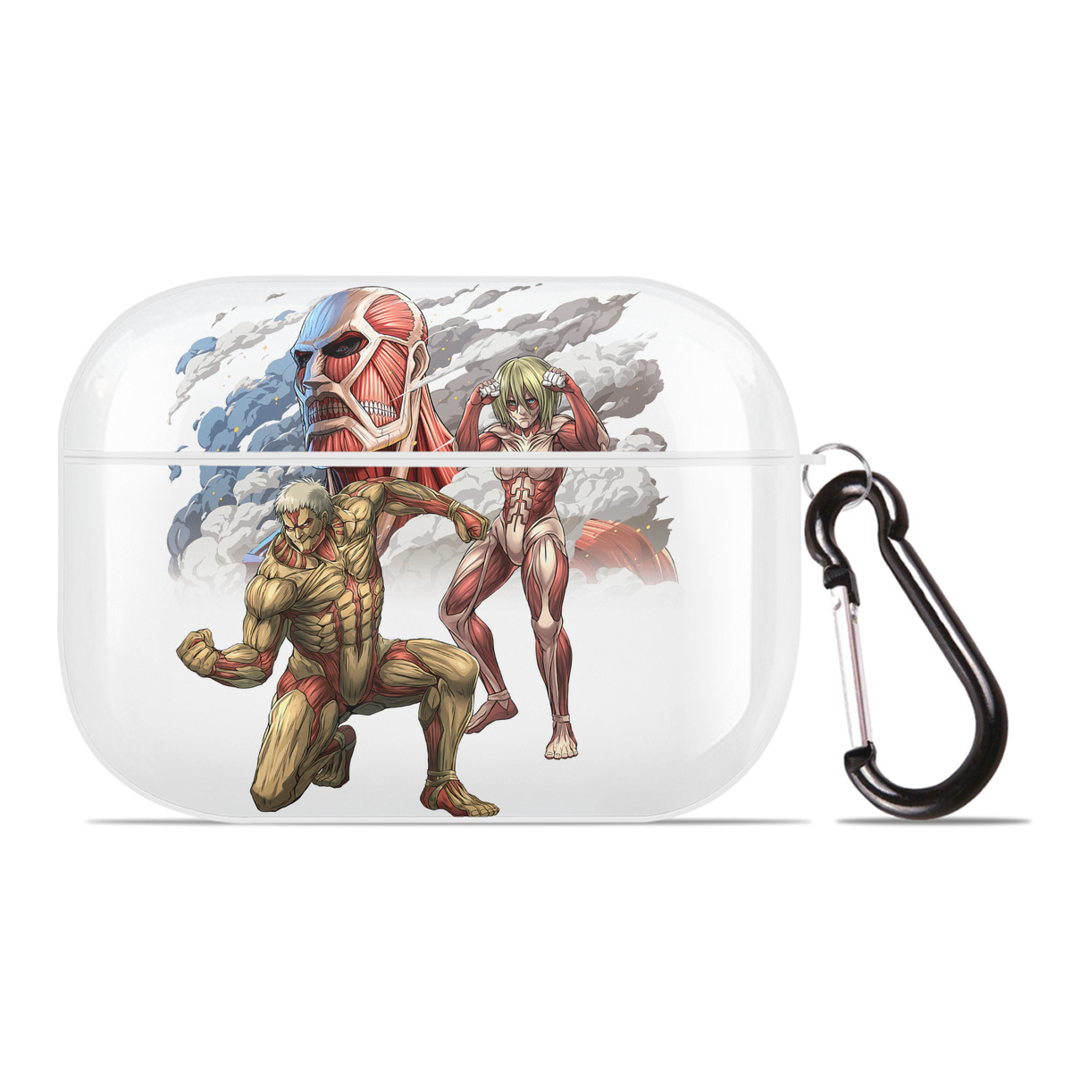 （画像用） 進撃の巨人 Attack on Titan 【AirPods Pro用】ハードシェル保護ケース 耐衝撃・防指紋・カラビナ付き商品仕様