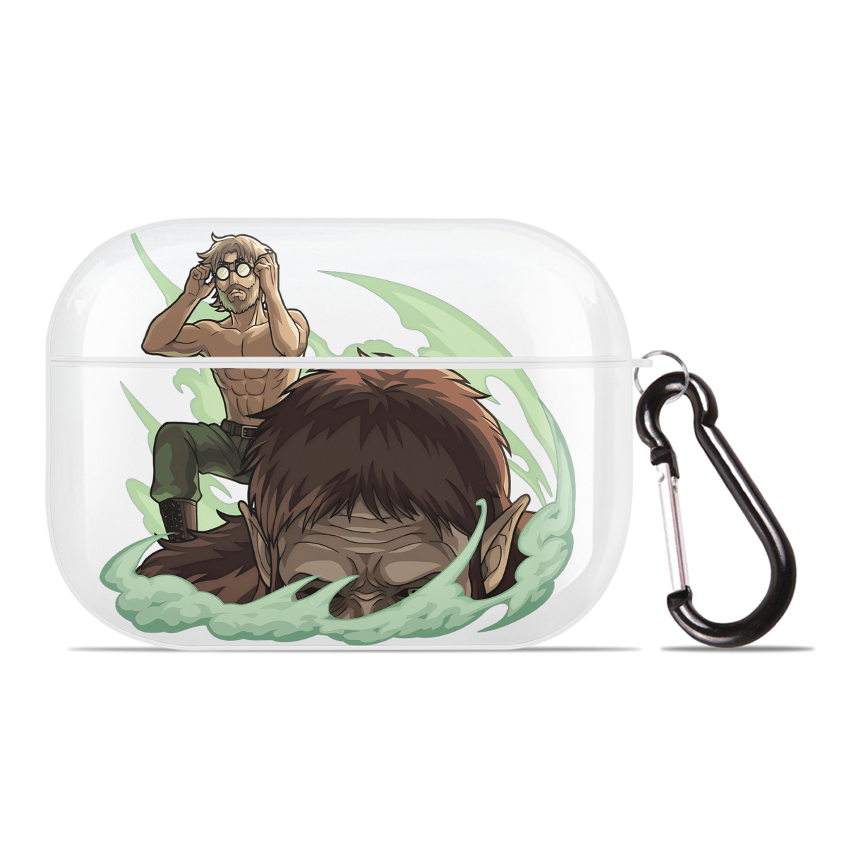 （画像用） 進撃の巨人 Attack on Titan 【AirPods Pro用】ハードシェル保護ケース 耐衝撃・防指紋・カラビナ付き商品仕様