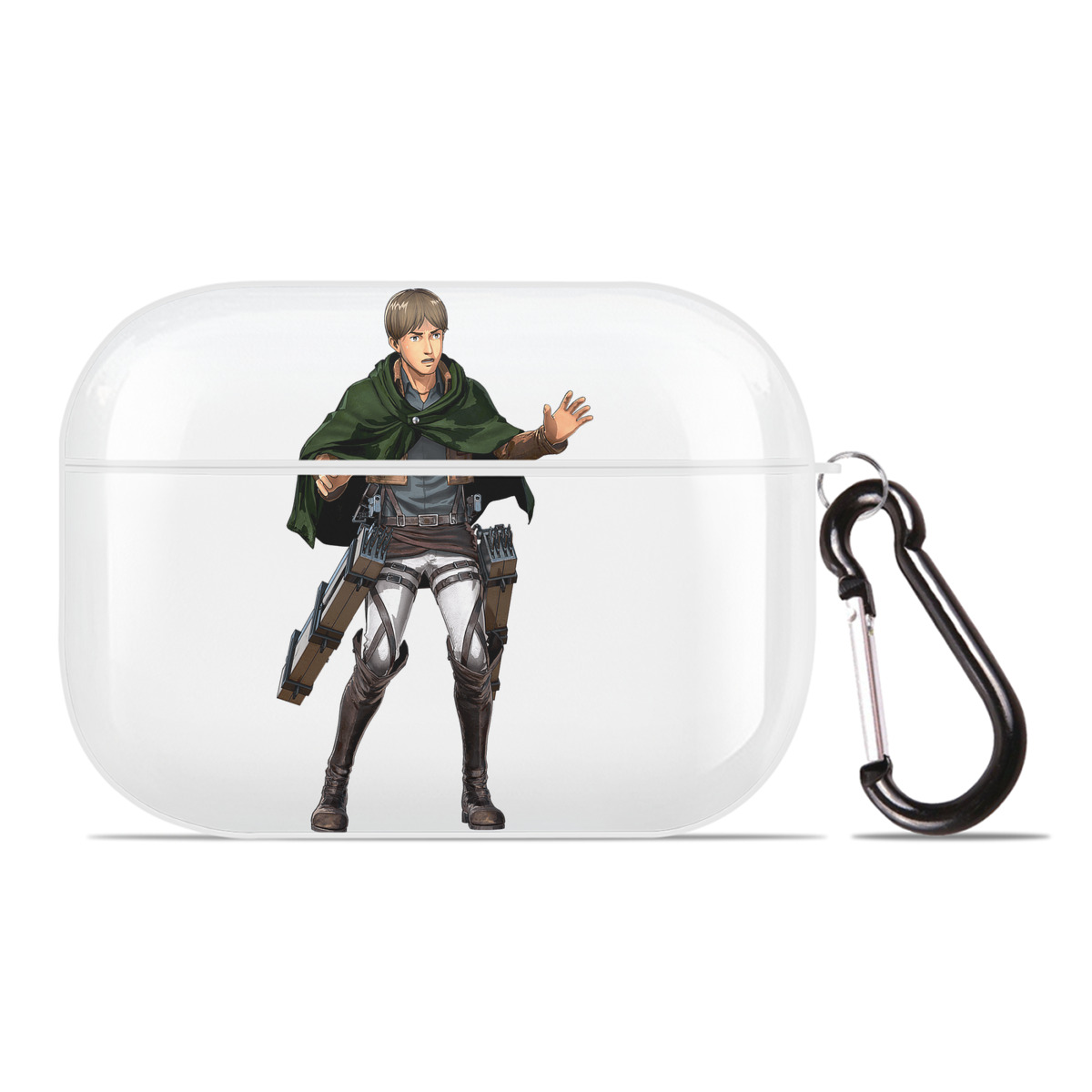 （画像用） 進撃の巨人 Attack on Titan 【AirPods Pro用】ハードシェル保護ケース 耐衝撃・防指紋・カラビナ付き商品仕様