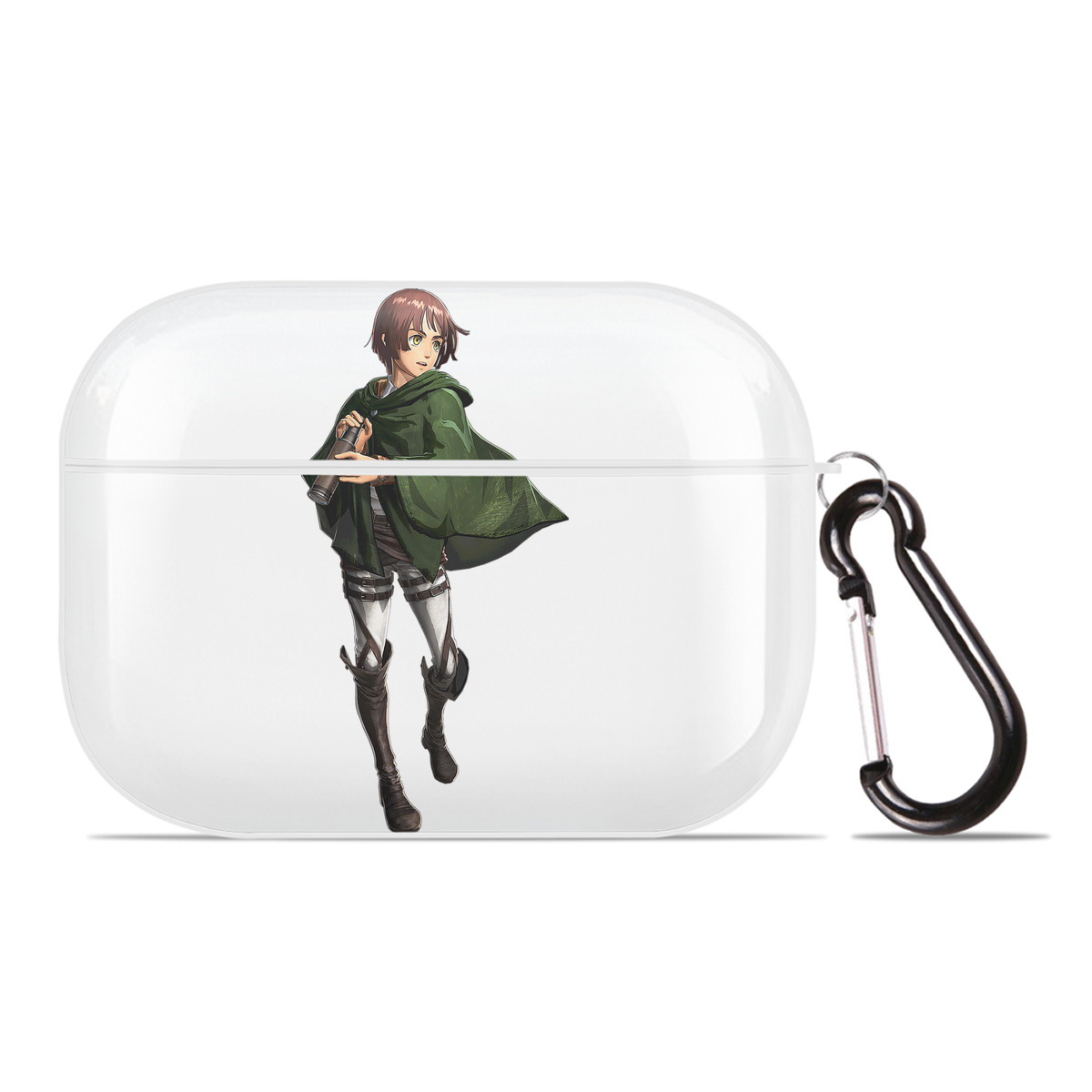 （画像用） 進撃の巨人 Attack on Titan 【AirPods Pro用】ハードシェル保護ケース 耐衝撃・防指紋・カラビナ付き商品仕様