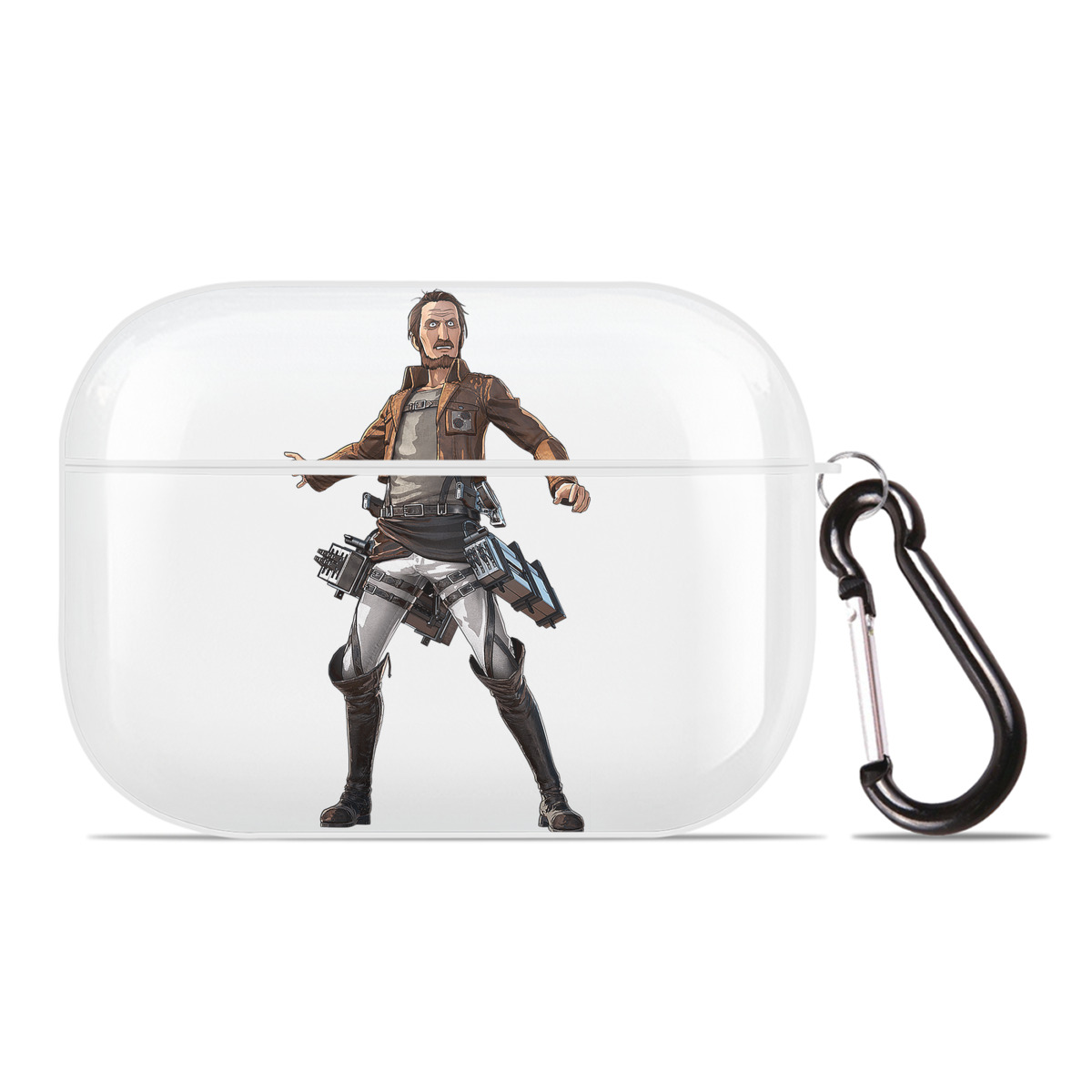 （画像用） 進撃の巨人 Attack on Titan 【AirPods Pro用】ハードシェル保護ケース 耐衝撃・防指紋・カラビナ付き商品仕様